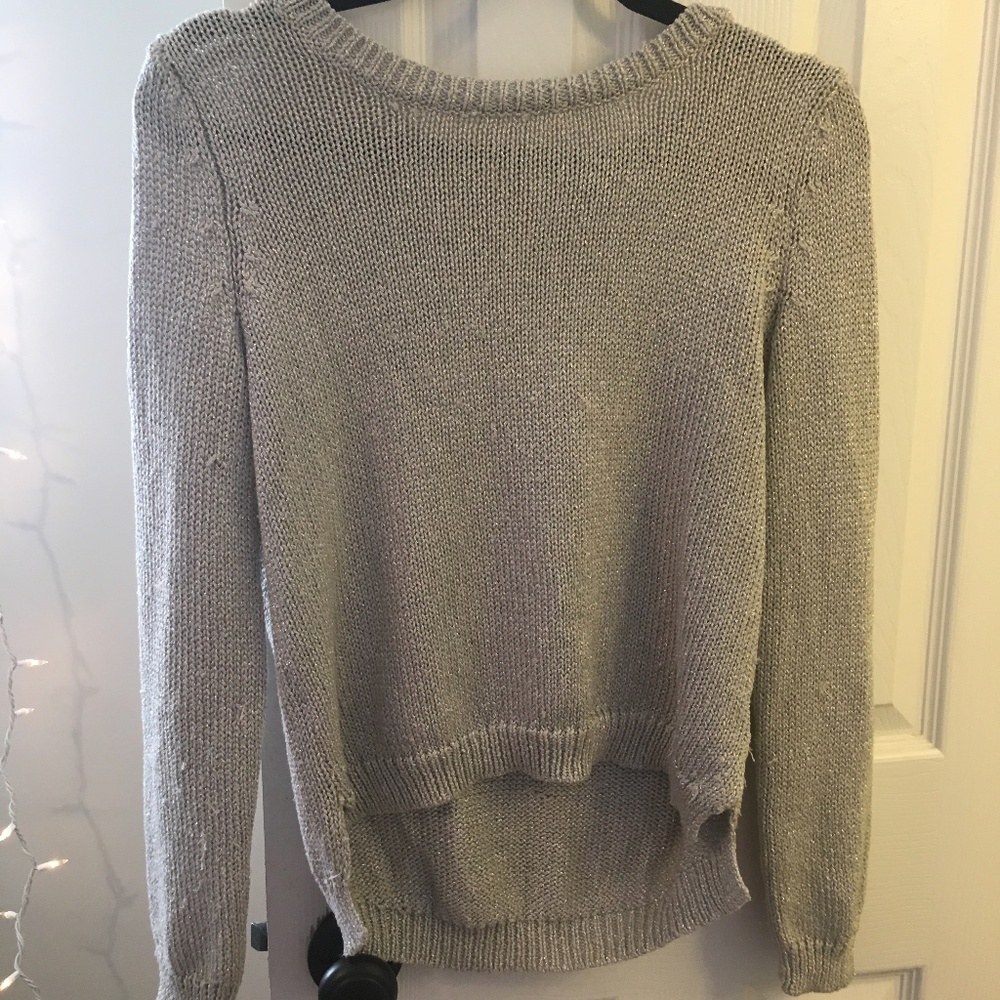 H&M Divided Silver Crewneck Sweater